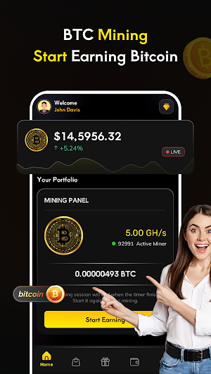 BTC Mining Screenshot 0