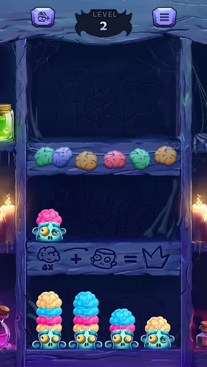 Zombie Brain Sort Puzzle Screenshot 3