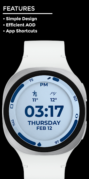 Night Core 02 Digital Watch Screenshot 1