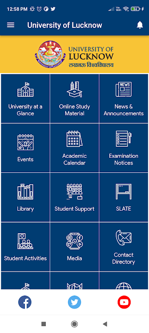 UNIVERSITY OF LUCKNOW, LUCKNOW (UP) Screenshot 1