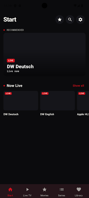 RedStreamTV Screenshot 1