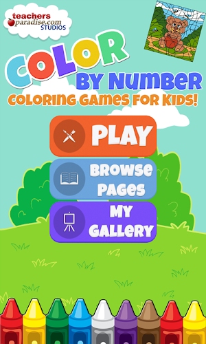 Color By Numbers Game for Kids Screenshot 0