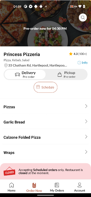 Princess Pizzeria Hartlepool Screenshot 2