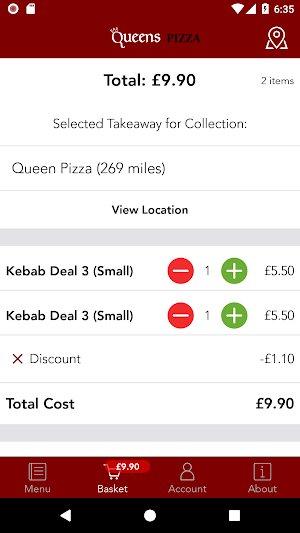 Queens Pizza Screenshot 1