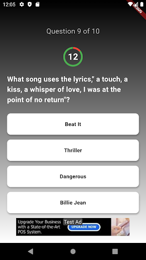 Michael Jackson Trivia Quiz Screenshot 3