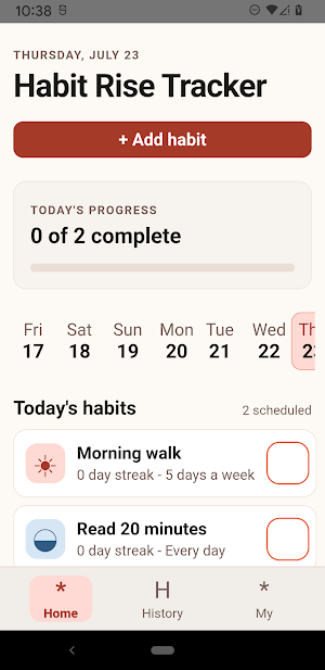Habit Rise Tracker Screenshot 0