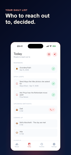 Keep in Touch - Friends Screenshot 1