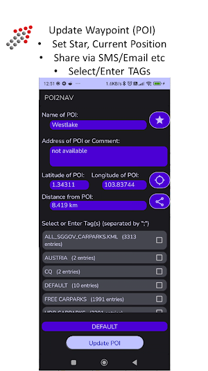POI-2-NAV GPS Places Database Screenshot 3