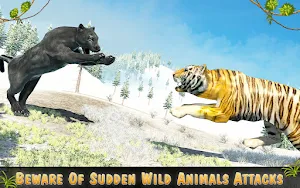 Black Panther Family Sim 3D Screenshot 1