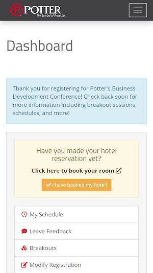 Potter Conference Screenshot 3