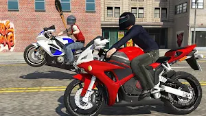 Bike Attack Race Game - Motorcycle Driving Games Screenshot 1