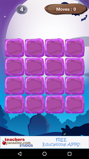 Halloween Memory Game For Kids Screenshot 2