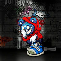 Evil Hoody Bear - Wallpaper