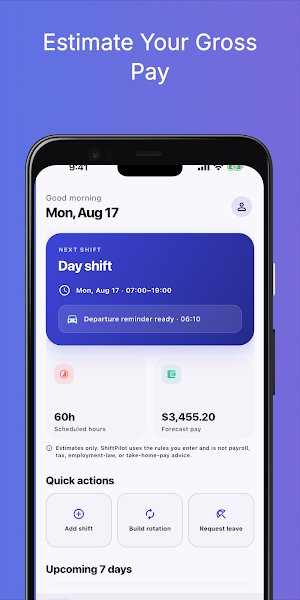 ShiftPilot: Shift Calendar Screenshot 3