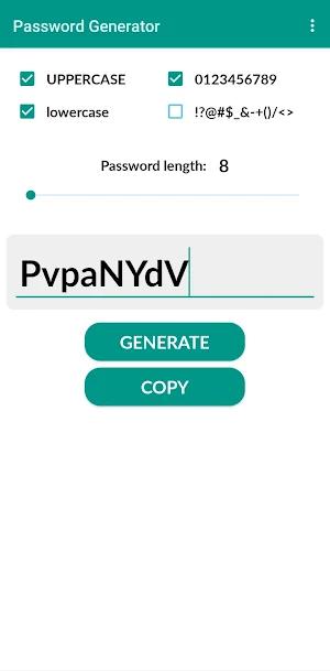 Password Generator Screenshot 1