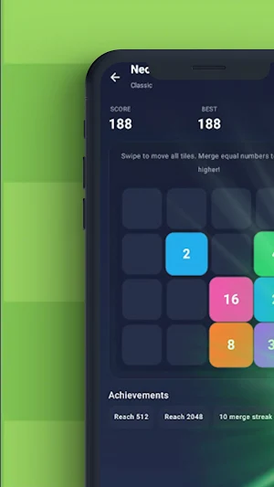 Neon 2048 Screenshot 0