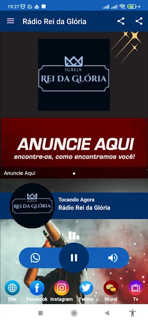 Rádio Rei da Glória Screenshot 0
