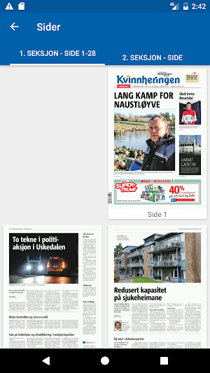 Kvinnheringen eAvis Screenshot 3