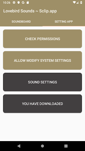 Lovebird Sound Collections ~ Sclip.app Screenshot 1