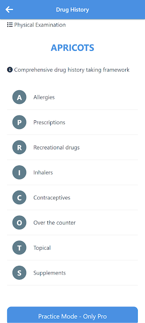 Medical Mnemonics Lite Screenshot 2