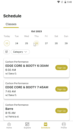 Carbon Performance Screenshot 2
