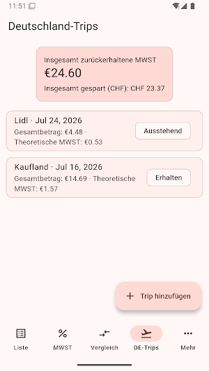 Einkaufsliste Schweiz Screenshot 3