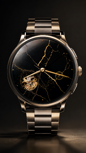 Kintsugi Time Watch Face Screenshot 0