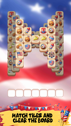 American Tile Match Puzzle Screenshot 1