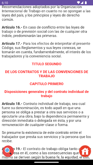 Código de Trabajo Costa Rica Screenshot 1