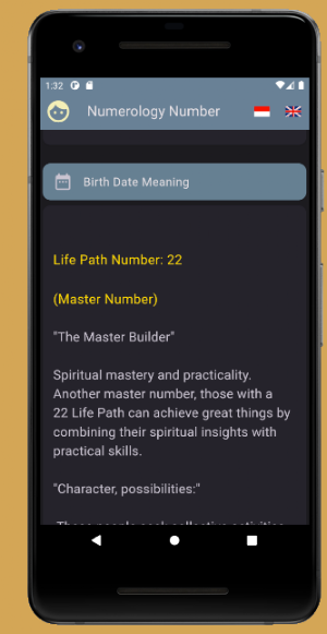 Numerology Nama-Tanggal Lahir Screenshot 2
