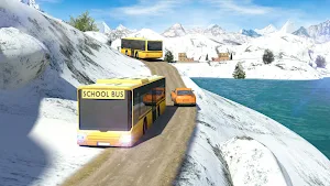 School Bus: Up Hill Driving Screenshot 1