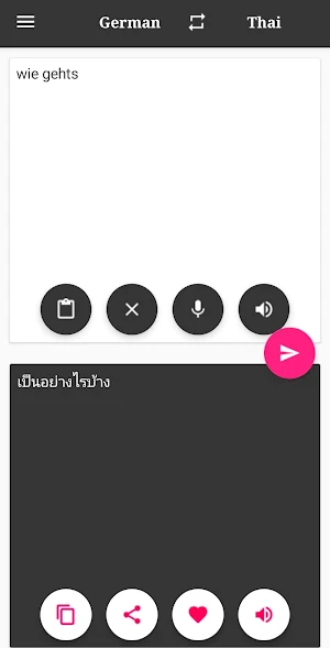 Thai-German Translator Screenshot 0