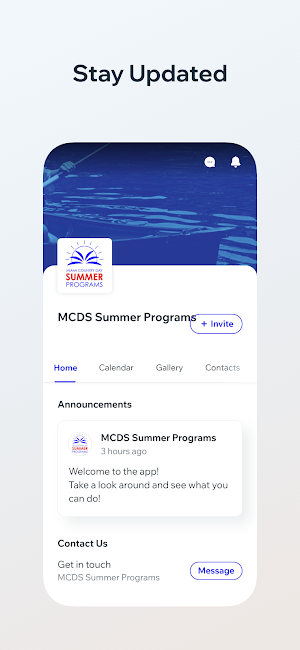 MCDS Summer Programs Screenshot 2