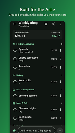 Shopping List - List Grocery Screenshot 0