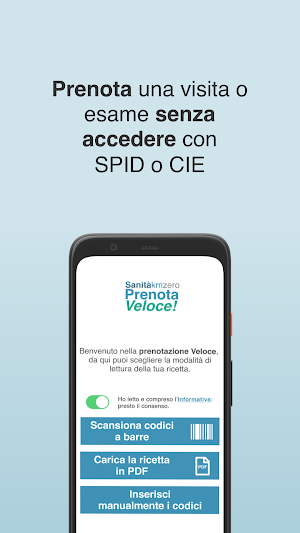 Sanità km zero PrenotaVeloce! Screenshot 0