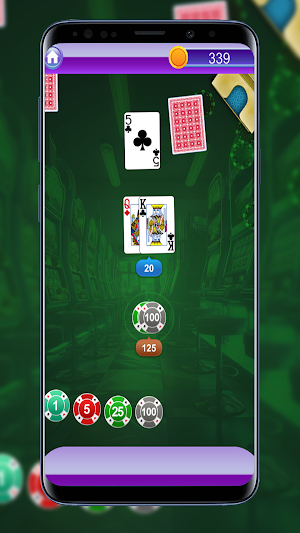 Blackjack Game House of Cards Screenshot 0