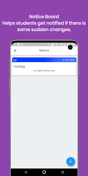 AttendX: Attendance, Feed Post Screenshot 1