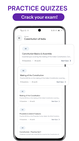 KPSC KAS FDA SDA Exam Prep App Screenshot 3