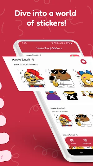 Movie Emoji Stickers Screenshot 1