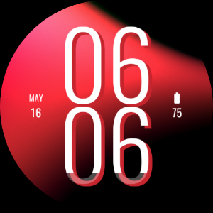 Red Flux Watch Face Screenshot 3