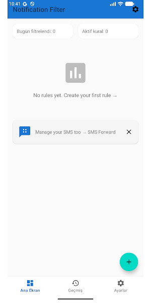 Notification Filter Screenshot 1