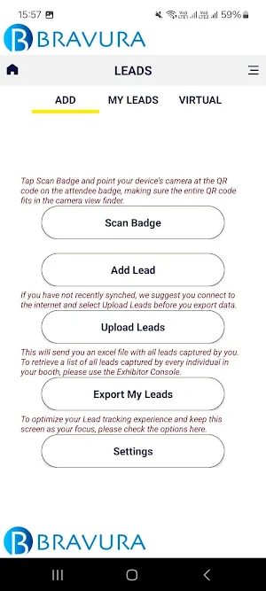 Bravura LEADS & TRACK Screenshot 2