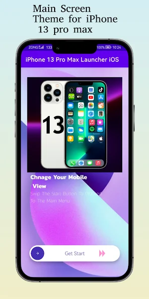 iPhone 13 Pro Max Launcher iOS Screenshot 0