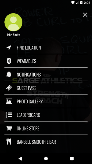 Sarge Athletics Screenshot 2