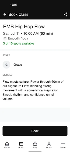 Embodhi Yoga Screenshot 2