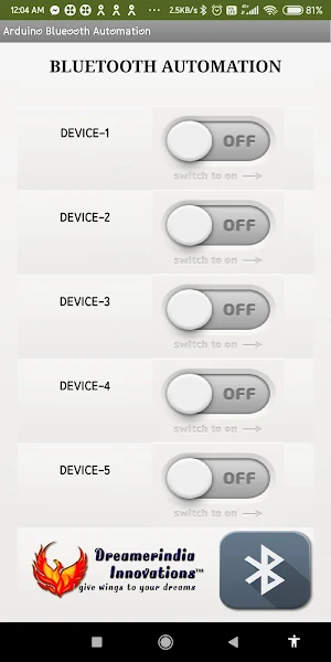 Arduino Bluetooth Automation Screenshot 0