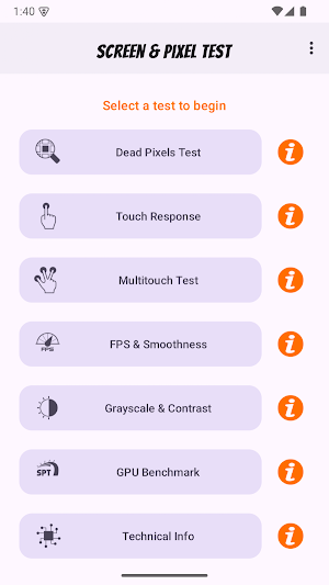 Screen & Pixel Test Screenshot 0