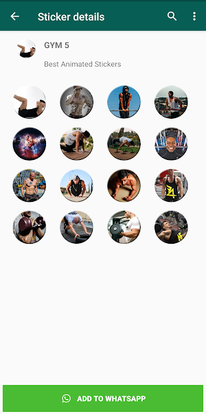 Gym Stickers for Whatsapp Screenshot 2