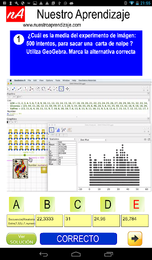 Media intentos diferentes para sacar carta  naipe Screenshot 2
