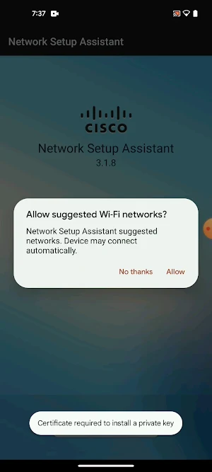 Cisco Network Setup Assistant Screenshot 2